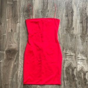 Meshki Mia Thin Strap Bodycon Dress - Red